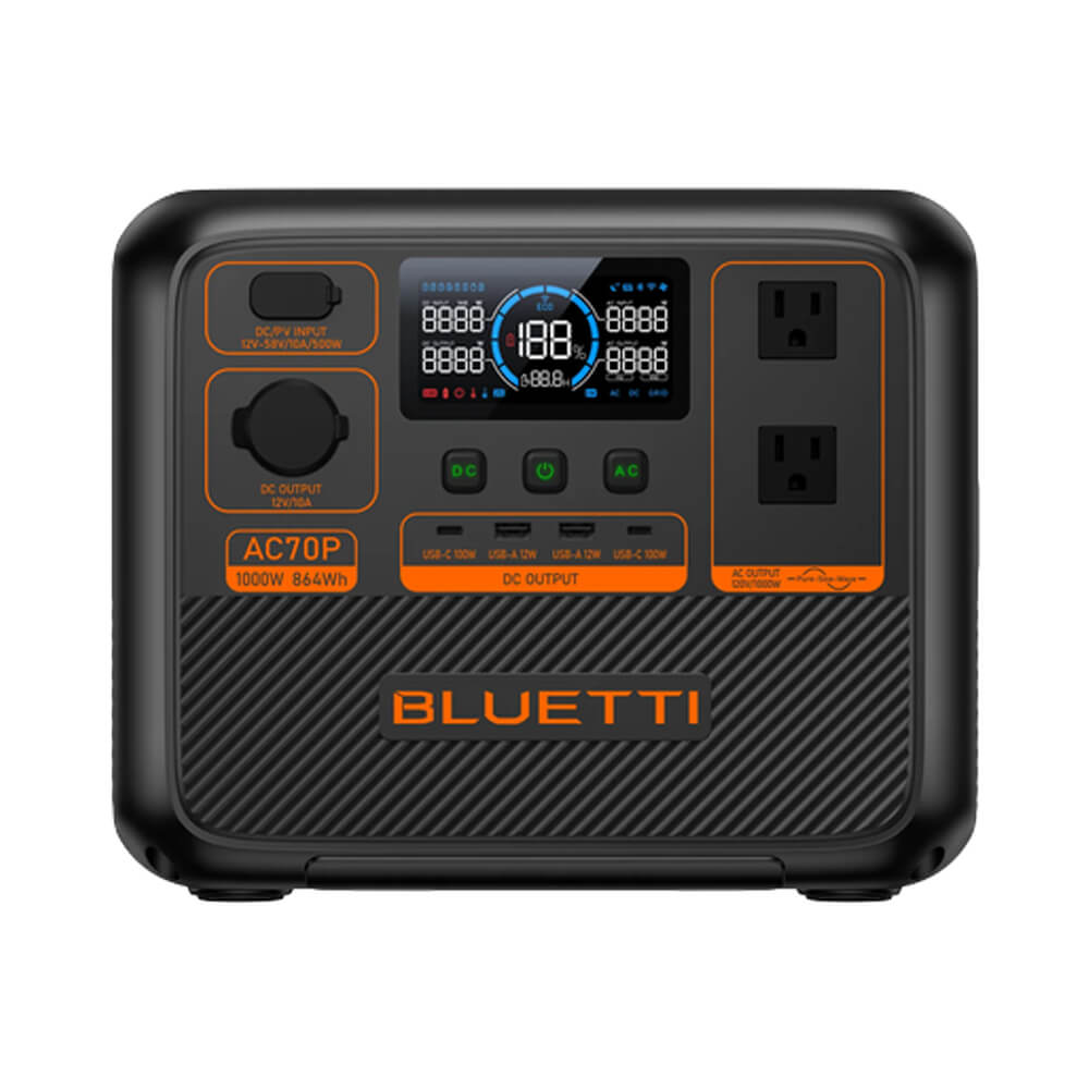 BLUETTI AC70P – Estación de poder portátil 1000 W